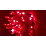 Casa si Gradina - Decoratiuni - Decoratiuni de sezon - Instalatie de Craciun, 10 m, Liniara cu Flash, Rosu, 100 leduri, 9119R, Cablu ROSU / ghirlanda luminoasa - Infinity.ro