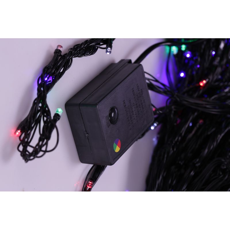 Casa si Gradina - Decoratiuni - Decoratiuni de sezon - Instalatie de Craciun 6 m x 3 m, Perdea tip ploaie Multicolora, 960 leduri, SDX, 6020M - Infinity.ro