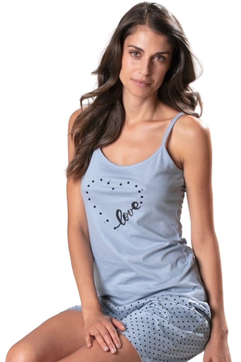 Pijamale dama, cotonella DDB56, Albastru