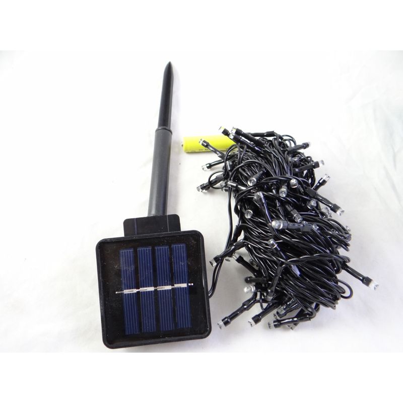 Casa si Gradina - Decoratiuni - Decoratiuni de sezon - Instalatie de Craciun, liniara 10 m, cu incarcare solara Multicolor, 100 leduri, SDX 8009M - Infinity.ro