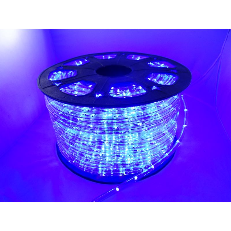 Casa si Gradina - Decoratiuni - Decoratiuni de sezon - Instalatie Rola LED 50 m furtun luminos albastru + alimentator inclus / instalatie de craciun - Infinity.ro