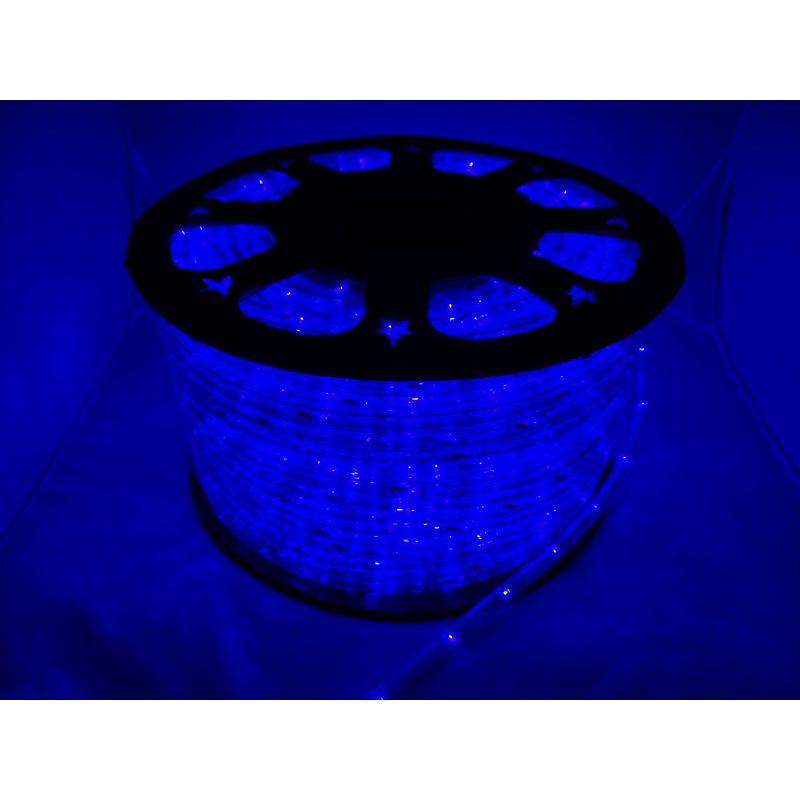 Casa si Gradina - Decoratiuni - Decoratiuni de sezon - Instalatie Rola LED 50 m furtun luminos albastru + alimentator inclus / instalatie de craciun - Infinity.ro