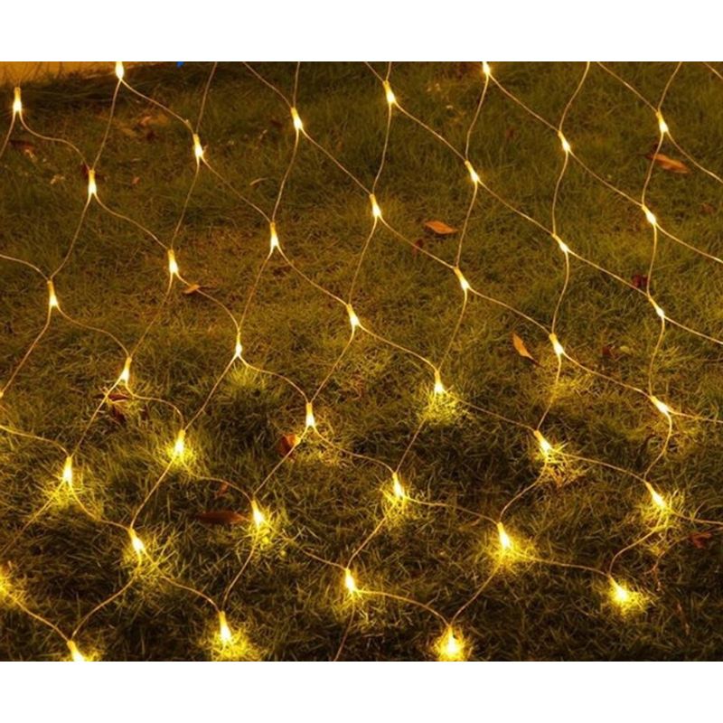 Casa si Gradina - Decoratiuni - Decoratiuni de sezon - Instalatie de Craciun Sdx Market, 1,5 m x 1,5 m Plasa, Alb Cald, 120 leduri, plasa luminoasa, led, 6007WW - Infinity.ro
