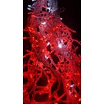 Casa si Gradina - Decoratiuni - Decoratiuni de sezon - Instalatie de Craciun 5 m, Perdea cu FLASH Rosie, 240 leduri, SDX, 9014R / instalatie luminoasa - Infinity.ro