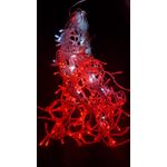 Casa si Gradina - Decoratiuni - Decoratiuni de sezon - Instalatie de Craciun 5 m, Perdea cu FLASH Rosie, 240 leduri, SDX, 9014R / instalatie luminoasa - Infinity.ro