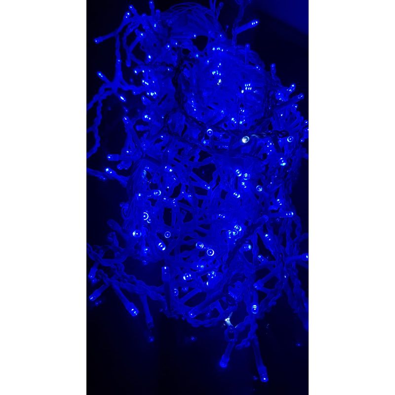 Casa si Gradina - Decoratiuni - Decoratiuni de sezon - Instalatie de Craciun 5 m , Perdea cu FLASH Albastra 240 leduri, SDX, 9014B / instalatie luminoasa - Infinity.ro