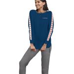 Fashion, accesorii si bijuterii - Femei - Lenjerie si pijamale femei - Pijamale femei - Pijama din bumbac Lotto LP3026 XL INTL Albastru/Gri - Infinity.ro