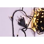 Casa si Gradina - Decoratiuni - Decoratiuni de sezon - Instalatie de Craciun tip Liniara cu fir negru, 20 m, 300 LED-uri, Alb Cald, ghirlanda brad - Infinity.ro