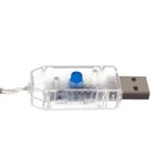 Casa si Gradina - Decoratiuni - Decoratiuni de sezon - Instalatie de Craciun liniara cu USB, 10 m, cu 100 LED-uri, Alb Cald, fir subtire, rezistent la apa - Infinity.ro