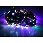 Casa si Gradina - Decoratiuni - Decoratiuni de sezon - Instalatie de Craciun tip Liniara cu fir negru, 20 m, 300 LED-uri, Multicolor, ghirlanda brad - Infinity.ro