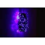 Casa si Gradina - Decoratiuni - Decoratiuni de sezon - Instalatie de Craciun tip Liniara cu fir negru, 15 m, 200 LED-uri, Albastru, ghirlanda brad - Infinity.ro