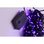 Casa si Gradina - Decoratiuni - Decoratiuni de sezon - Instalatie de Craciun tip Liniara cu fir negru, 15 m, 200 LED-uri, Albastru, ghirlanda brad - Infinity.ro