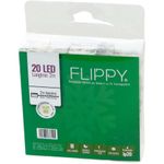 Casa si Gradina - Decoratiuni - Decoratiuni de sezon - Instalatie de Craciun tip Liniara cu baterii, 2 m, 20 leduri, jocuri de lumini, Fir Transparent, Alb Cald - Infinity.ro