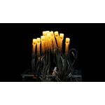 Casa si Gradina - Decoratiuni - Decoratiuni de sezon - Instalatie de Craciun tip Liniara cu baterii, 2 m, 20 leduri, jocuri de lumini, Fir Transparent, Alb Cald - Infinity.ro