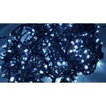 Casa si Gradina - Decoratiuni - Decoratiuni de sezon - Instalatie de Craciun de exterior tip Perdea, 5 m x 1 m, 240 LED-uri, fir negru, cu FLASH, Alb Rece - Infinity.ro