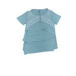 Fashion, accesorii si bijuterii - Femei - Lenjerie si pijamale femei - Pijamale femei - Pijamale dama maneci scurte,Andra Lingerie 8756 Verde  L INTL - Infinity.ro