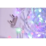 Casa si Gradina - Decoratiuni - Decoratiuni de sezon - Instalatie de Craciun tip Perdea luminoasa cu Flash, 5 m x 0,8 m, 240 LED-uri, Multicolor, interconectabila - Infinity.ro