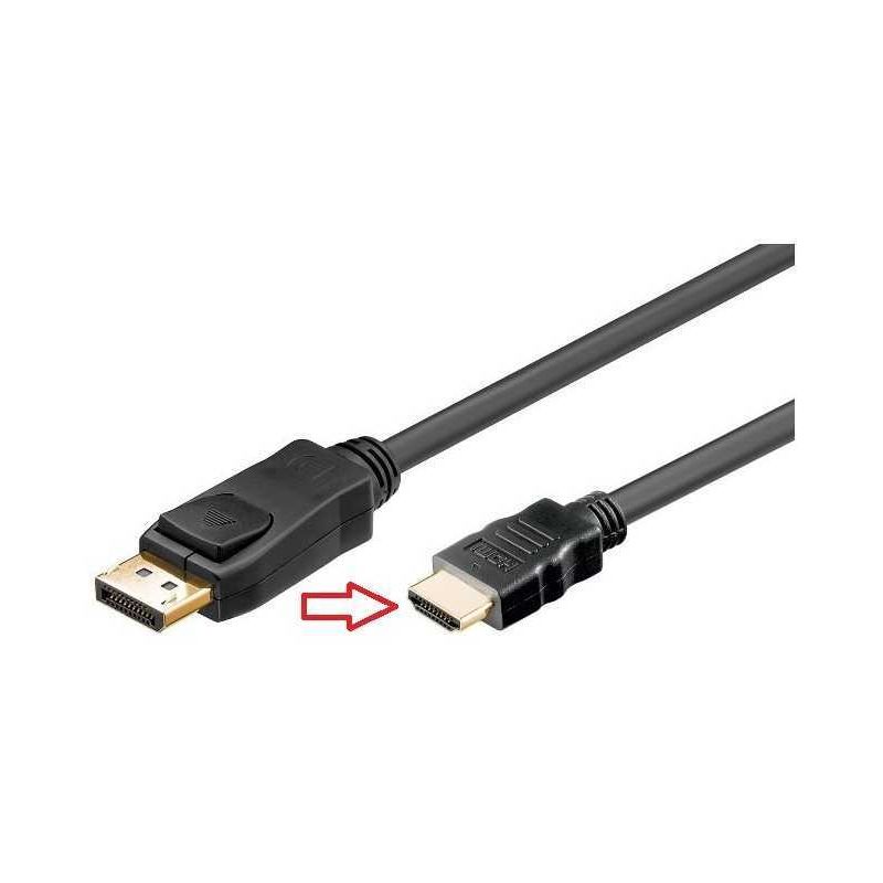 PC, gaming si accesorii - Componente PC - Componente - Accesorii IT - Cablu DisplayPort tata la HDMI tata 2m V1.2 4K UltraHD 24Hz - Infinity.ro