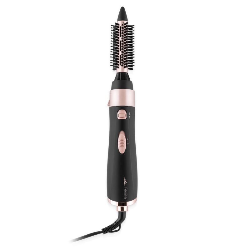 Ingrijire personala si Cosmetice - Aparate & accesorii ingrijire personala - Hair styling - Ondulatoare - Perie ondulatoare cu aer cald si ionizare ETA Fenite 4321 90010, 1000 W, 3 accesorii, negru - Infinity.ro