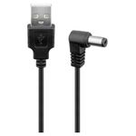 Laptop, Telefoane si Tablete - Telefoane mobile si accesorii - Accesorii Telefoane - Cabluri si adaptoare telefoane - Cablu USB - DC 5.5 x 2.5 mm 90 grade 0.5m negru Goobay 55154 - Infinity.ro