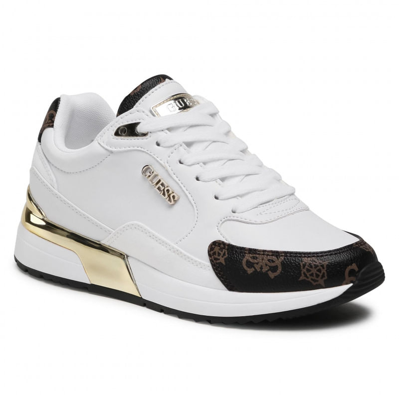 Fashion, accesorii si bijuterii - Femei - Incaltaminte femei - Sneakers si tenisi femei - Pantofi sport dama Guess Moxea Active Lady FL5MOX FAL12 , 36 EU, Alb/Negru - Infinity.ro