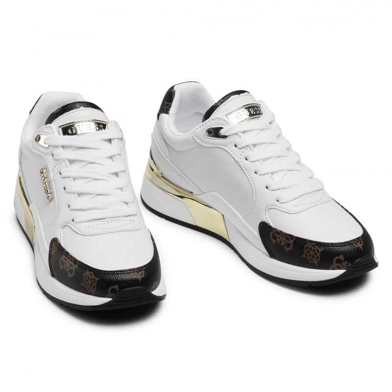Fashion, accesorii si bijuterii - Femei - Incaltaminte femei - Sneakers si tenisi femei - Pantofi sport dama Guess Moxea Active Lady FL5MOX FAL12 , 36 EU, Alb/Negru - Infinity.ro