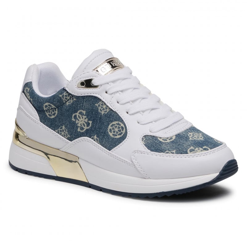 Fashion, accesorii si bijuterii - Femei - Incaltaminte femei - Sneakers si tenisi femei - Pantofi sport dama Guess Moxea2 FL5MX2, 37 EU, Alb/Albastru - Infinity.ro