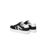 Fashion, accesorii si bijuterii - Femei - Incaltaminte femei - Sneakers si tenisi femei - Pantofi dama Calvin Klein Jeans Classic Cupsole Laceup Mix Lth YW0YW01057 , 40 EU, Negru / Alb - Infinity.ro