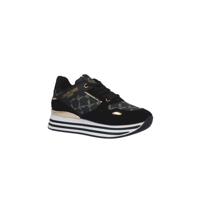Fashion, accesorii si bijuterii - Femei - Incaltaminte femei - Sneakers si tenisi femei - Pantofi sport dama Cavalli Class Sport CW8778, Negru, 36 EU - Infinity.ro