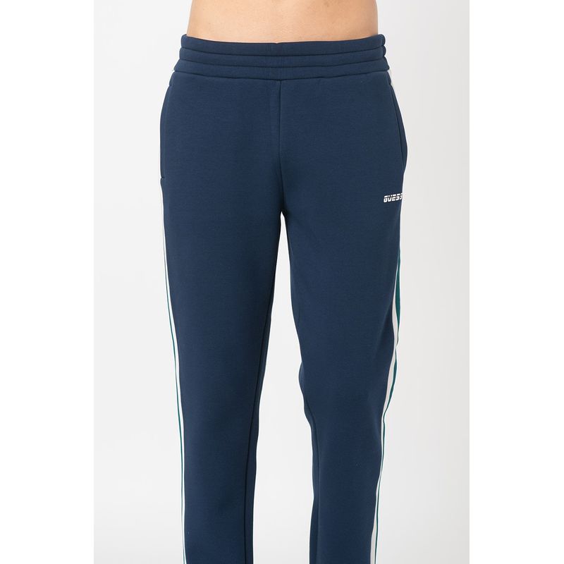 Fashion, accesorii si bijuterii - Barbati - Imbracaminte - Pantaloni barbati - Pantaloni sport Guess cu slituri cu fermoar S INTL Bleumarin - Infinity.ro