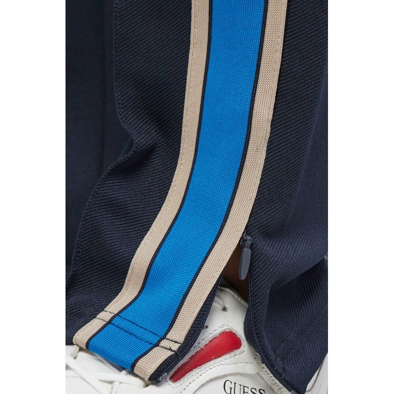 Fashion, accesorii si bijuterii - Barbati - Imbracaminte - Pantaloni barbati - Pantaloni sport Guess cu pensa si benzi laterale contrastante XL INTL Multicolor - Infinity.ro