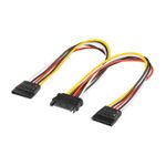 PC, gaming si accesorii - Componente PC - Componente - Accesorii IT - Cablu adaptor de alimentare PC Y SATA 1x tata - 2x mama 0.2m Goobay 95114 - Infinity.ro