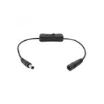 Auto si Moto - Electronice auto - Accesorii electronice auto - Cablu 15cm cu comutator pe fir mufe 2.1x5.5mm HOME - Infinity.ro