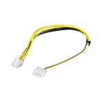 TV, Audio-Video si Foto - Accesorii TV si audio - Cabluri si adaptoare audio - Cablu adaptor alimentare 5.25 tata la EPS 8 pini 28cm pentru alimentare placa de baza Goobay - Infinity.ro