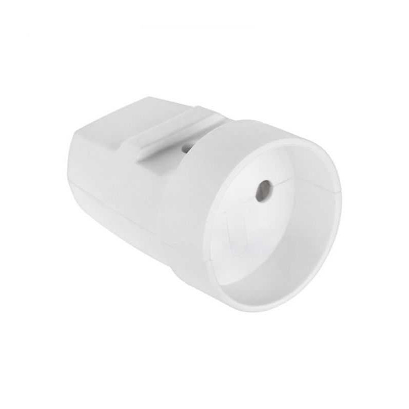 Casa si Gradina - Corpuri si surse de iluminat - Accesorii corpuri de iluminat - Cupla electrica fara impamantare 16A 250VA alba URZ3022 - Infinity.ro