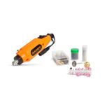 Casa si Gradina - Constructii - Scule electrice si accesorii - Scule multifunctionale si accesorii - Set masina pirogravat slefuit 230V 78 componente HANDY - Infinity.ro