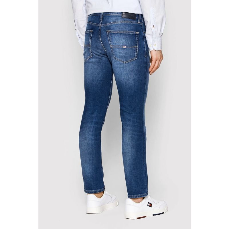 Fashion, accesorii si bijuterii - Barbati - Imbracaminte - Pantaloni barbati - Blugi barbati Tommy Jeans Scanton DM0DM09549 W32-L32 US Albastru jeans - Infinity.ro