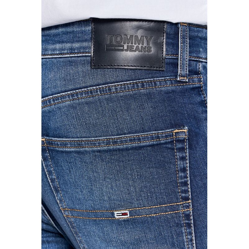 Fashion, accesorii si bijuterii - Barbati - Imbracaminte - Pantaloni barbati - Blugi barbati Tommy Jeans Scanton DM0DM09549 W32-L32 US Albastru jeans - Infinity.ro