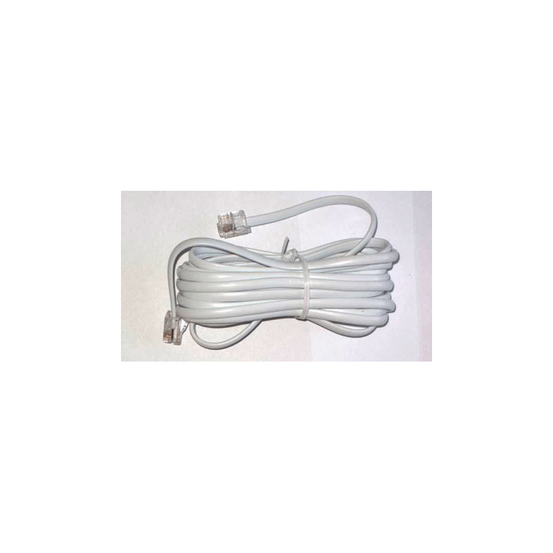 Laptop, Telefoane si Tablete - Telefoane mobile si accesorii - Accesorii Telefoane - Cabluri si adaptoare telefoane - Cablu telefon RJ11 2m alb TEL0033F-2 - Infinity.ro