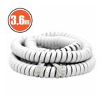 Laptop, Telefoane si Tablete - Telefoane mobile si accesorii - Accesorii Telefoane - Cabluri si adaptoare telefoane - Cablu receptor telefon spiralat 4P/4C 3.6m alb RJ10 CCA - Infinity.ro