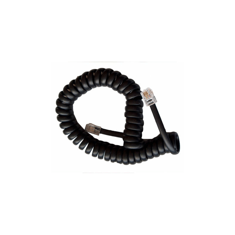 Laptop, Telefoane si Tablete - Telefoane mobile si accesorii - Accesorii Telefoane - Cabluri si adaptoare telefoane - Cablu telefonic RJ10 spiralat 2.1m negru - Infinity.ro