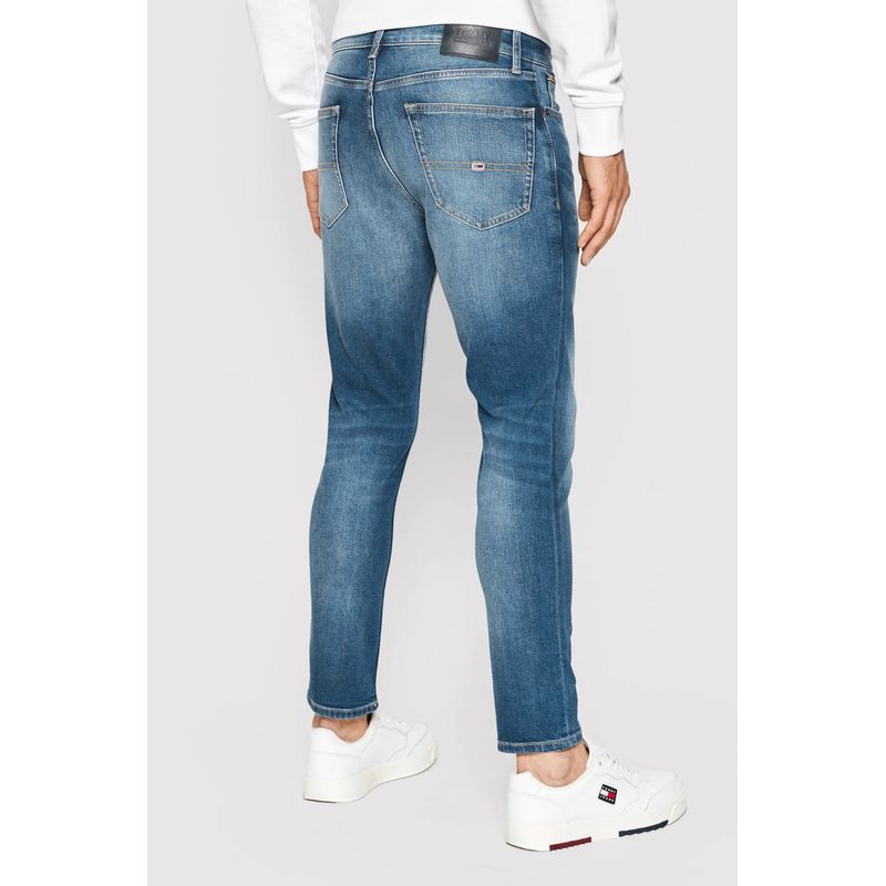 Fashion, accesorii si bijuterii - Barbati - Imbracaminte - Pantaloni barbati - Blugi barbati Tommy Jeans Austin DM0DM09550 W34-L32 US Albastru jeans - Infinity.ro