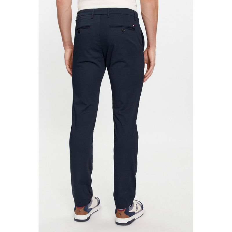 Fashion, accesorii si bijuterii - Barbati - Imbracaminte - Pantaloni barbati - Pantaloni barbati Tommy Hilfiger chino Bleecker Printed Structure MW0MW28642 Bleumarin W33-L32 US - Infinity.ro