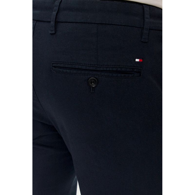 Fashion, accesorii si bijuterii - Barbati - Imbracaminte - Pantaloni barbati - Pantaloni barbati Tommy Hilfiger chino Bleecker Printed Structure MW0MW28642 Bleumarin W33-L32 US - Infinity.ro