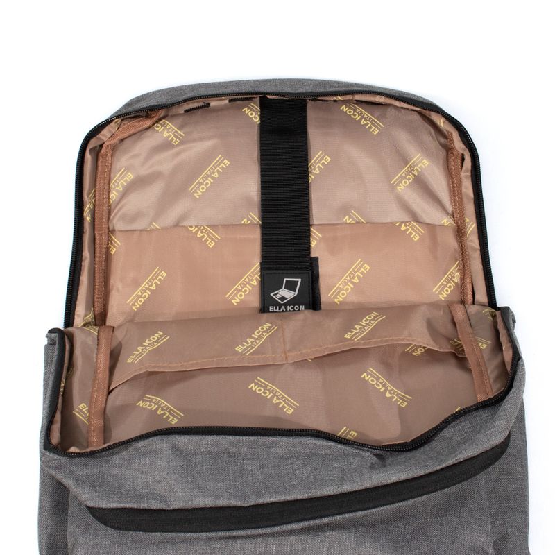 Sport si Outdoor - Articole de voiaj - Rucsacuri - Rucsac Ella Icon Inko Gri material impermeabil 40x30x10 cm - Infinity.ro