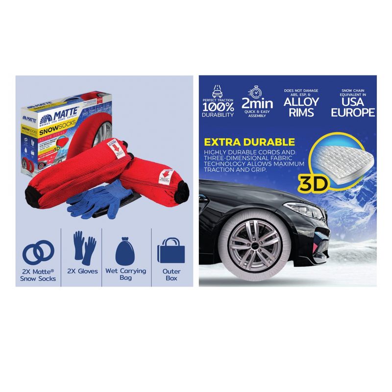 Auto si Moto - Anvelope si jante - Accesorii roti - Huse si suporti roti - Set 2 x Husa Textila Anti-Derapanta, Marimea XL, Matte - Infinity.ro