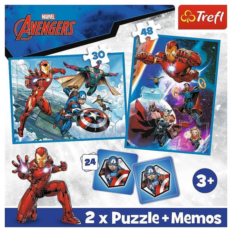 Jucarii, Copii si Bebe - Jucarii si jocuri - Jocuri si puzzle - Puzzle - Puzzle Trefl 2in1 memo avengers eroii in actiune - Infinity.ro