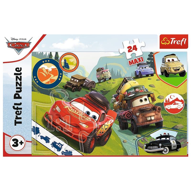 Jucarii, Copii si Bebe - Jucarii si jocuri - Jocuri si puzzle - Puzzle - Puzzle Trefl 24 maxi cars masinutele fericite - Infinity.ro