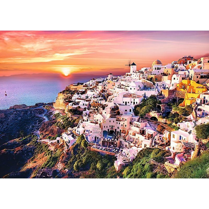 Jucarii, Copii si Bebe - Jucarii si jocuri - Jocuri si puzzle - Puzzle - Puzzle Trefl 1000 apus in santorini - Infinity.ro
