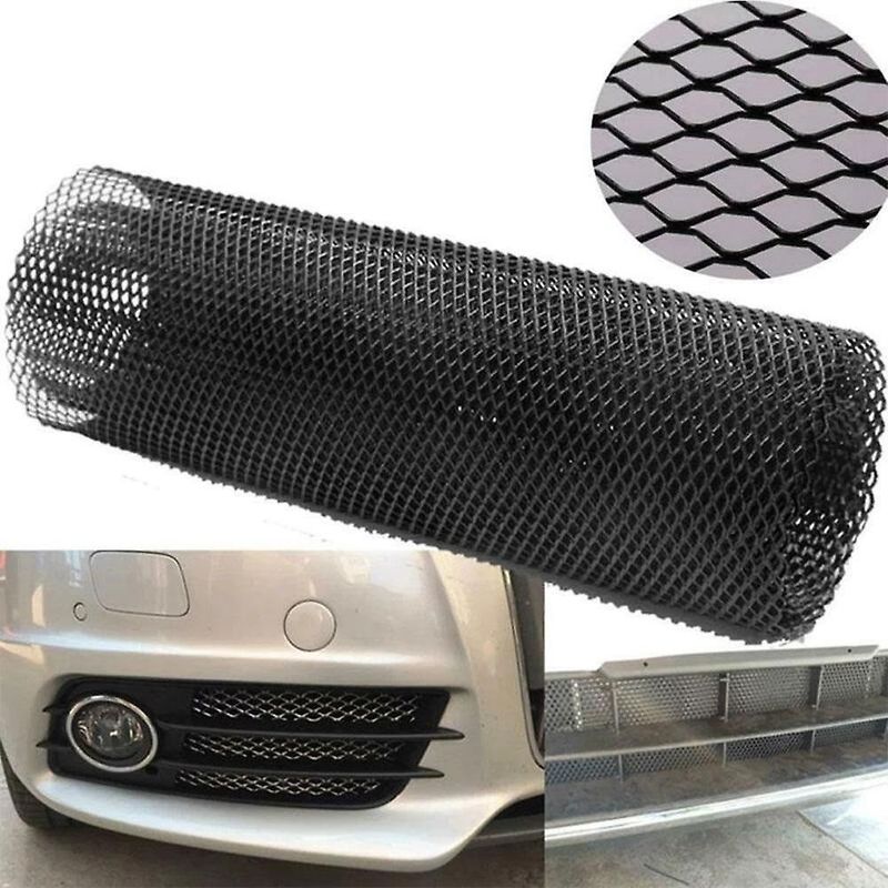 Auto si Moto - Piese auto si accesorii - Caroserie - Alte accesorii caroserie - Grila Sport Tuning din Aluminiu, dimensiune 100 x 33cm, decupabila, culoare Neagra - Infinity.ro